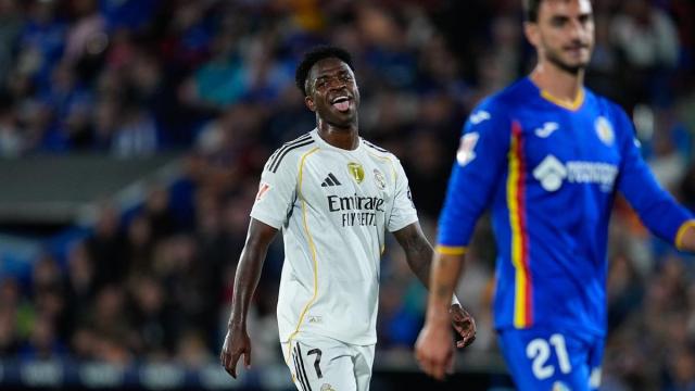Vinicius, durante el partido contra el Getafe.