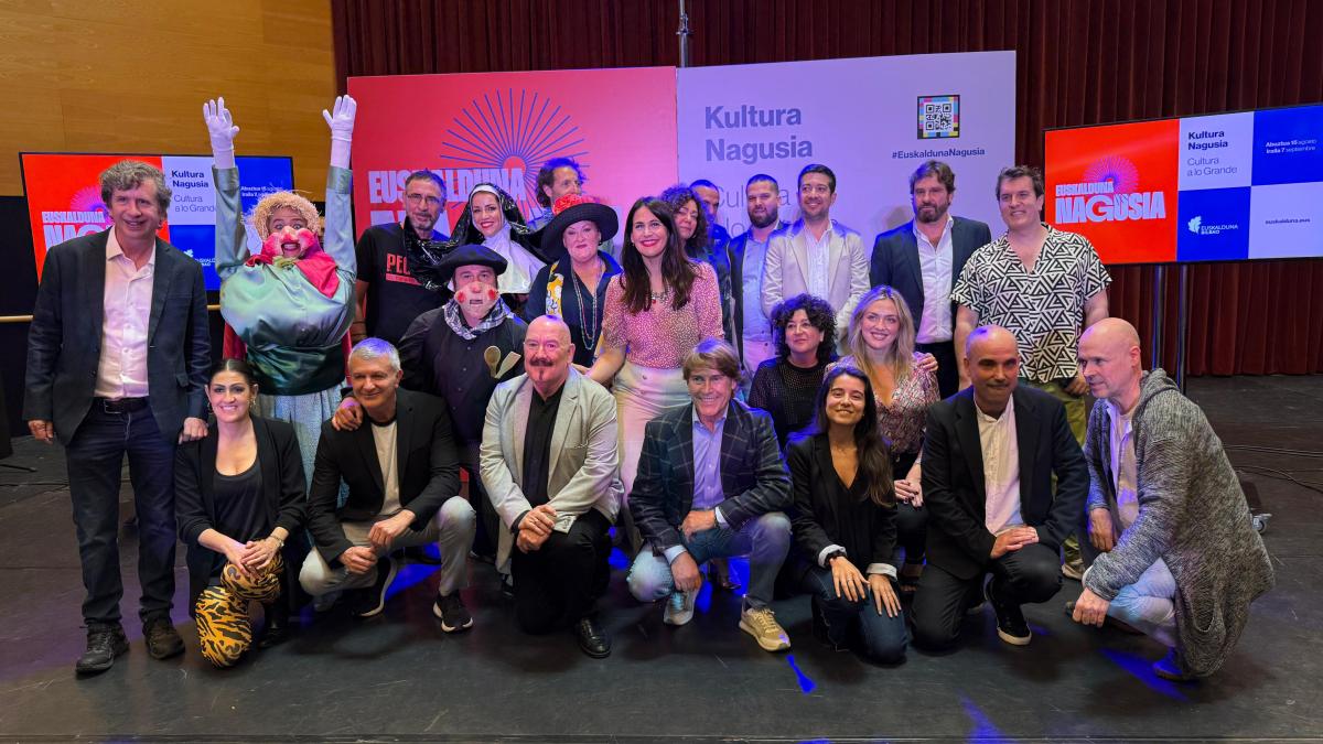 Presentación de la programación especial del Palacio Euskalduna para la Aste Nagusia de Bilbao 2025. BILBAO.EUS