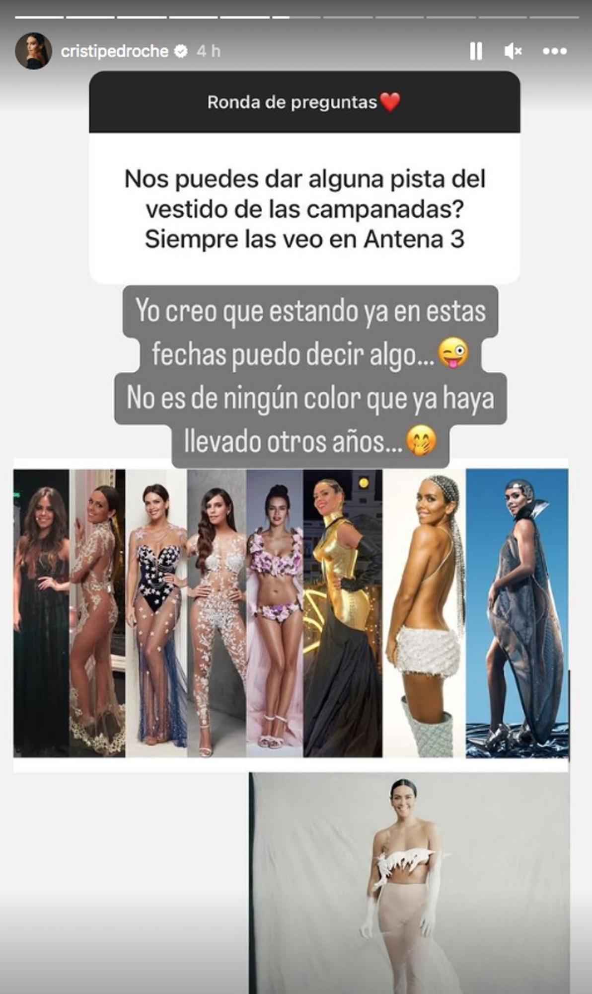 Cristina Pedroche da la primera pista sobre su vestido para las Campanadas.