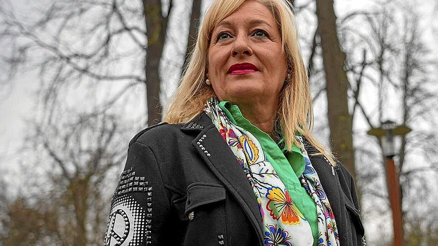 Jone Crespo, en el parque de El Prado de la capital alavesa.