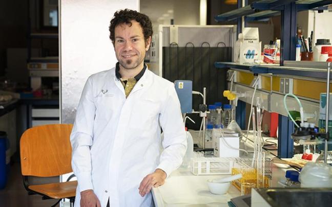 Jonatan Miranda G&oacute;mez, farmac&eacute;utico de la UPV/EHU e investigador del grupo Gluten 3S.