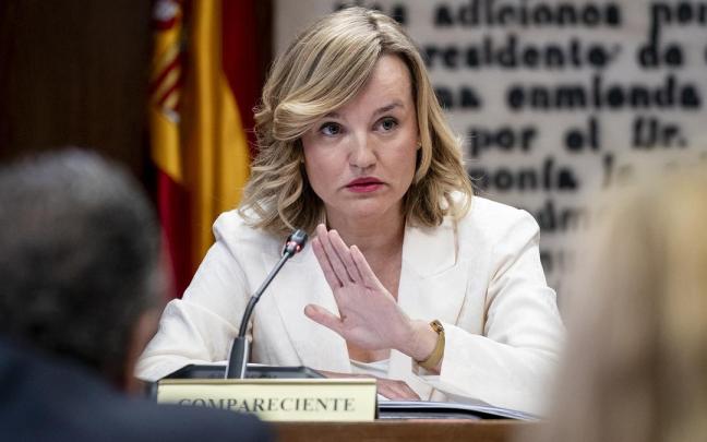 Pilar Alegría comparece en la comisión Koldo del Senado sobre su noche en el Parador de Teruel. / EP Pilar Alegría comparece en la comisión Koldo del Senado sobre su noche en el Parador de Teruel.