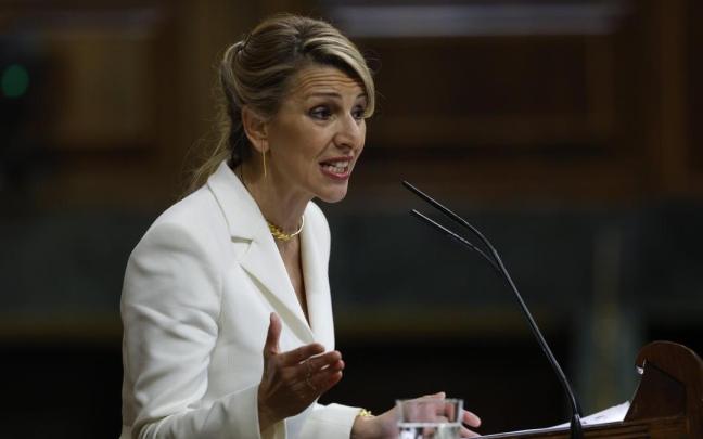 Yolanda Díaz interviene en la moción de censura. Yolanda Díaz interviene en la moción de censura.