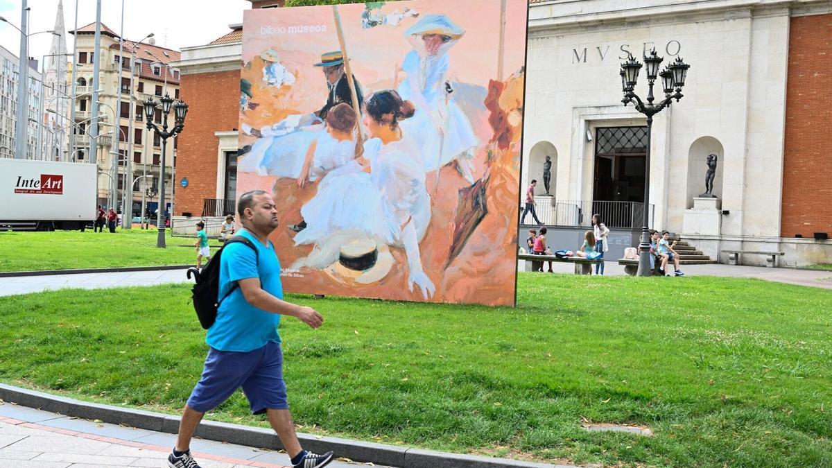 Imagen del exterior del museo de Bellas Artes de Bilbao
