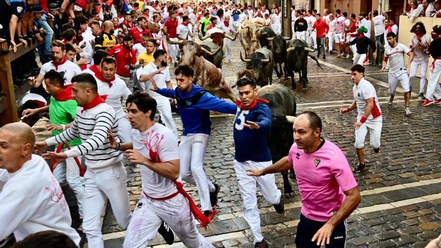 Fotos del segundo encierro de San Fermín 2023, con toros de José Escolar