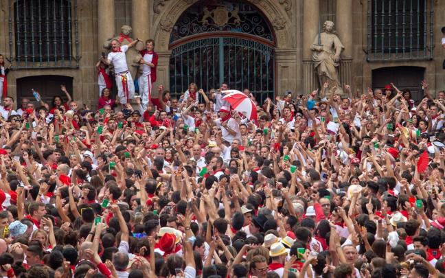 Imagen de la Plaza Consistorial durante el Riau Riau de 2022. Foto: Diario de Noticias