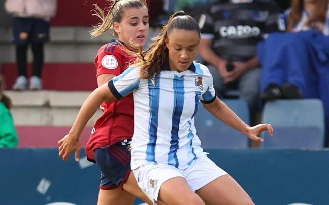 La Real empata contra Osasuna en la Copa Sentimiento celebrada en Tajonar. / REAL FEM TWITTER