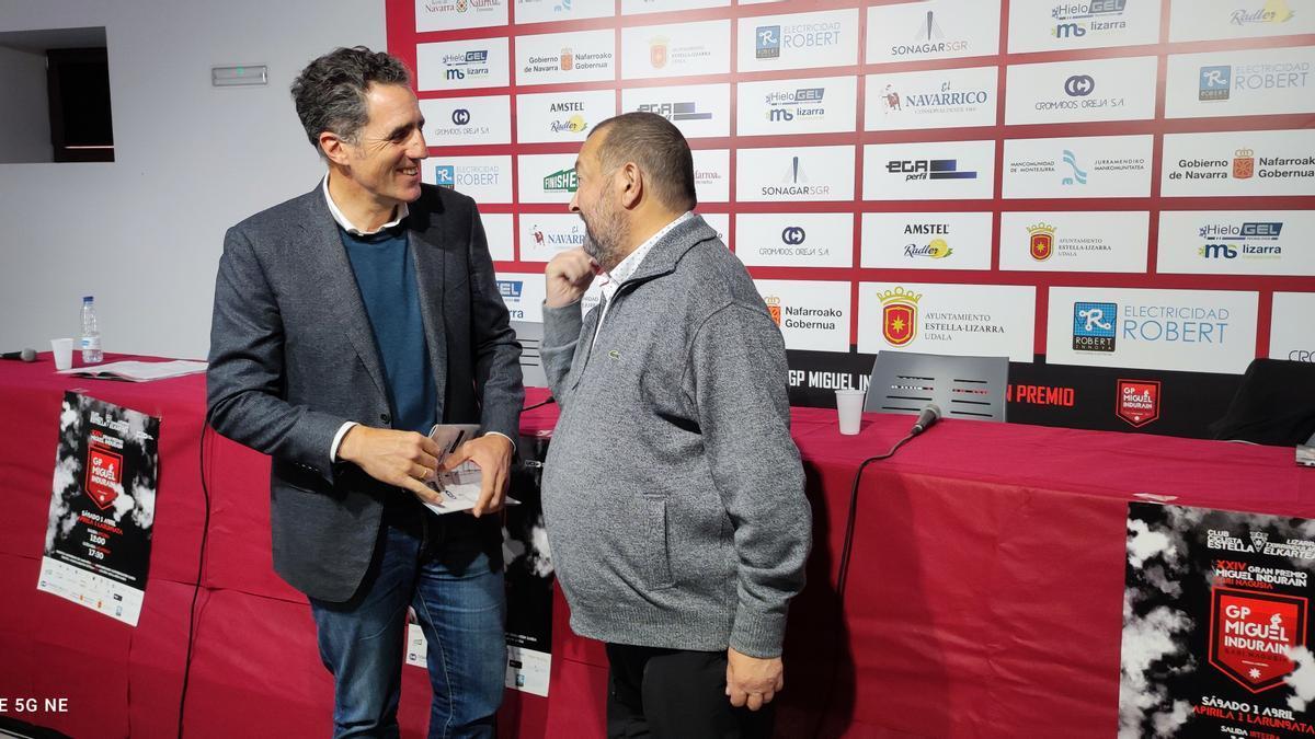 Presentación Gran Premio Induráin en la escuela de música Julián Romano de Estella-Lizarra