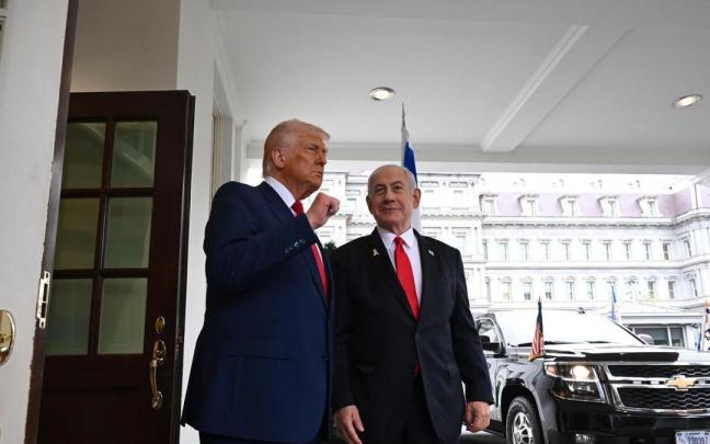 Trump, junto a Netanyahu en su último encuentro en la Casa Blanca el pasado 7 de abril. / EP Trump, junto a Netanyahu en su último encuentro en la Casa Blanca el pasado 7 de abril.