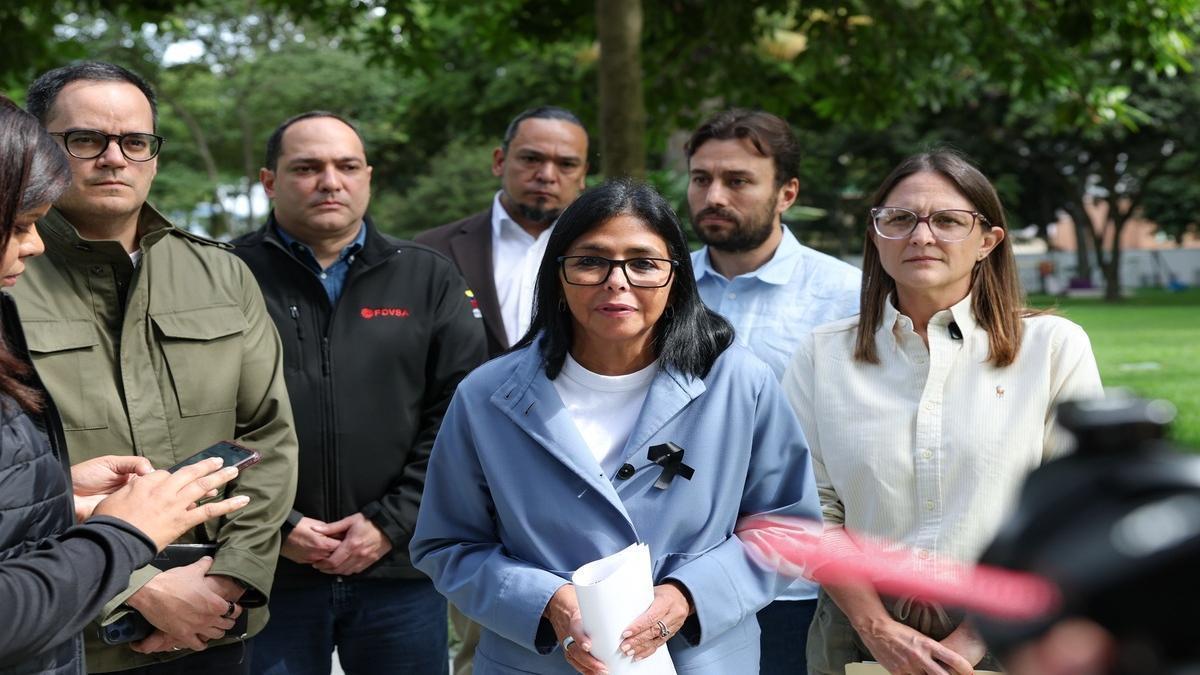 La presidenta encargada de Venezuela, Delcy Rodríguez.