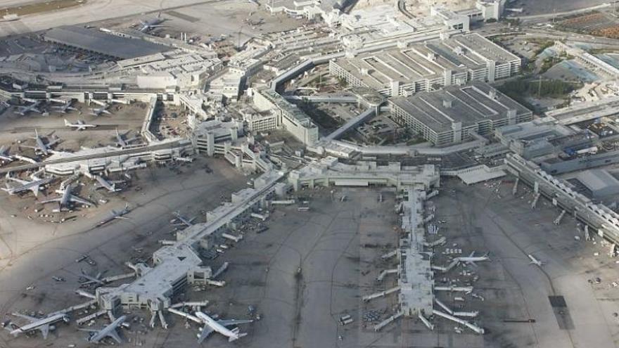 Vista panorámica del aeropuerto de Miami.