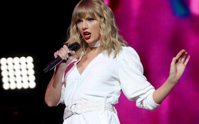 Taylor Swift, durante un concierto.