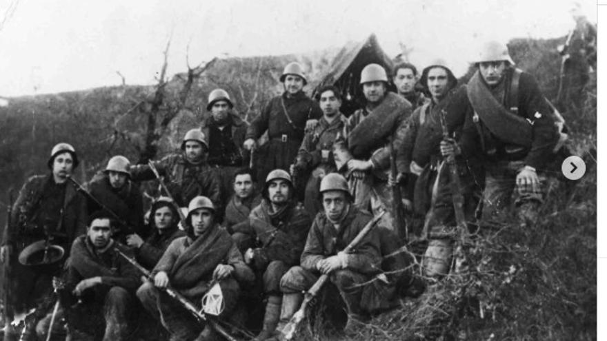 Gudaris del batallón Amaiur, de Eskoriatza y el entorno.