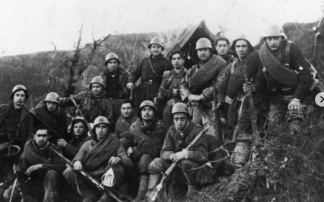 Gudaris del batallón Amaiur, de Eskoriatza y el entorno.