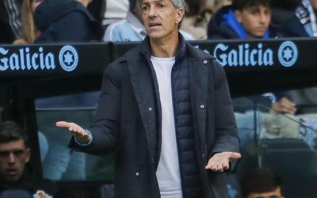 Imanol, en el choque de Balaídos. / SALVADOR SAS