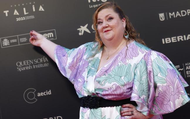 La actriz Itziar Castro en la alfombra roja.