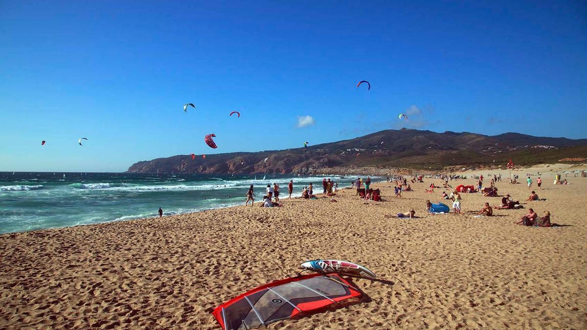 Praia do Guincho, en Cascais, Lisboa.