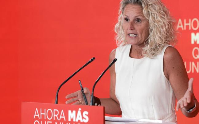 La portavoz de la Ejecutiva Federal del PSOE, Montse Mínguez.