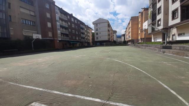 La plazoleta de Andramari renovará su imagen tras las obras de reurbanización. / Anabel Dominguez. La plazoleta de Andramari renovará su imagen tras las obras de reurbanización.