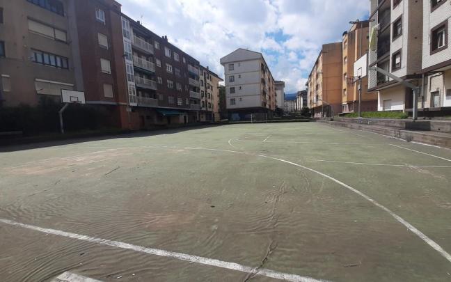 La plazoleta de Andramari renovará su imagen tras las obras de reurbanización.