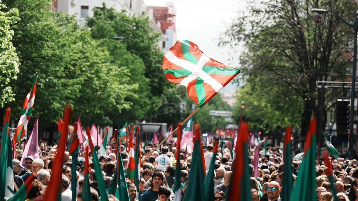 Manifestación del años pasado en Bilbao coincidiendo con el 1 de mayo.