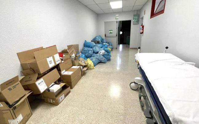 La basura se acumula en el Hospital de Mendaro La basura se acumula en el Hospital de Mendaro