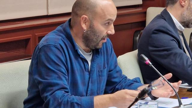 El alcalde de Zuia, Unai Gutiérrez Urkiza, en su comparecencia de hoy