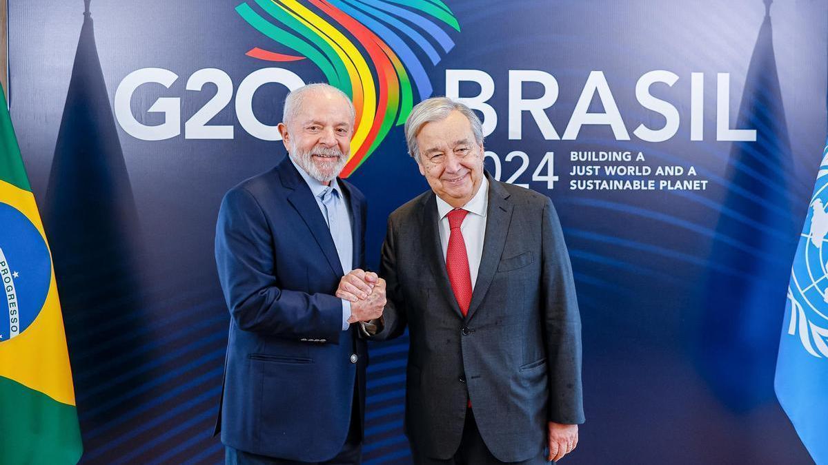 Lula y Guterres se reúnen para discutir acciones del G20 antes de la Cumbre