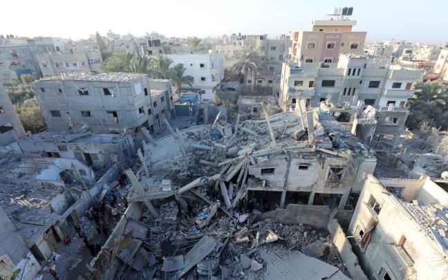 Las bombas israelíes sobre Gaza han causado mayor destrucción que en el bombardeo de Dresde.