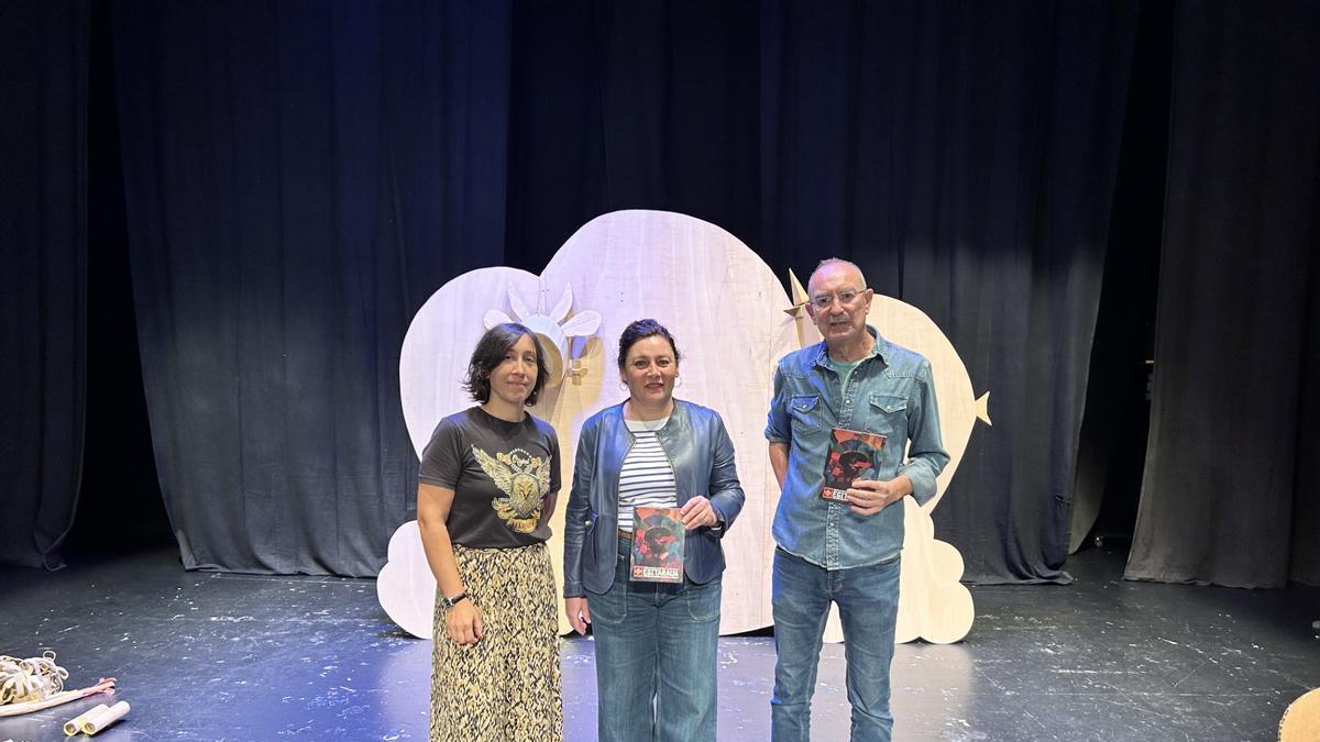 Sonia Cabeza, Ainhoa Salterain e Iñaki Egiluz