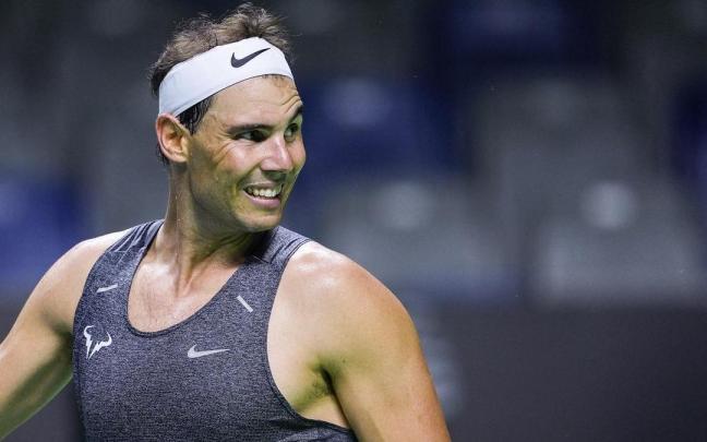 El tenista Rafa Nadal durante un entrenamiento previo al torneo de la Copa Davis de 2024. / EP El tenista Rafa Nadal durante un entrenamiento previo al torneo de la Copa Davis de 2024.