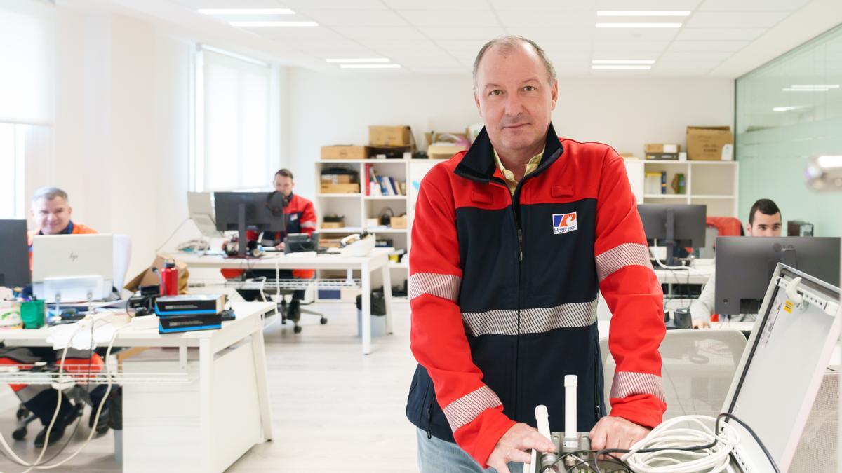 Jon Juez, en las instalaciones de Petronor.