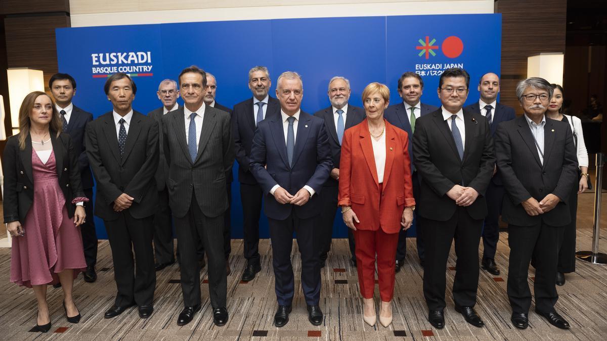 El lehendakari Urkullu y la consejera Tapia se han congregado con empresas vascas y japonesas y autoridades niponas en el Leaders Summit