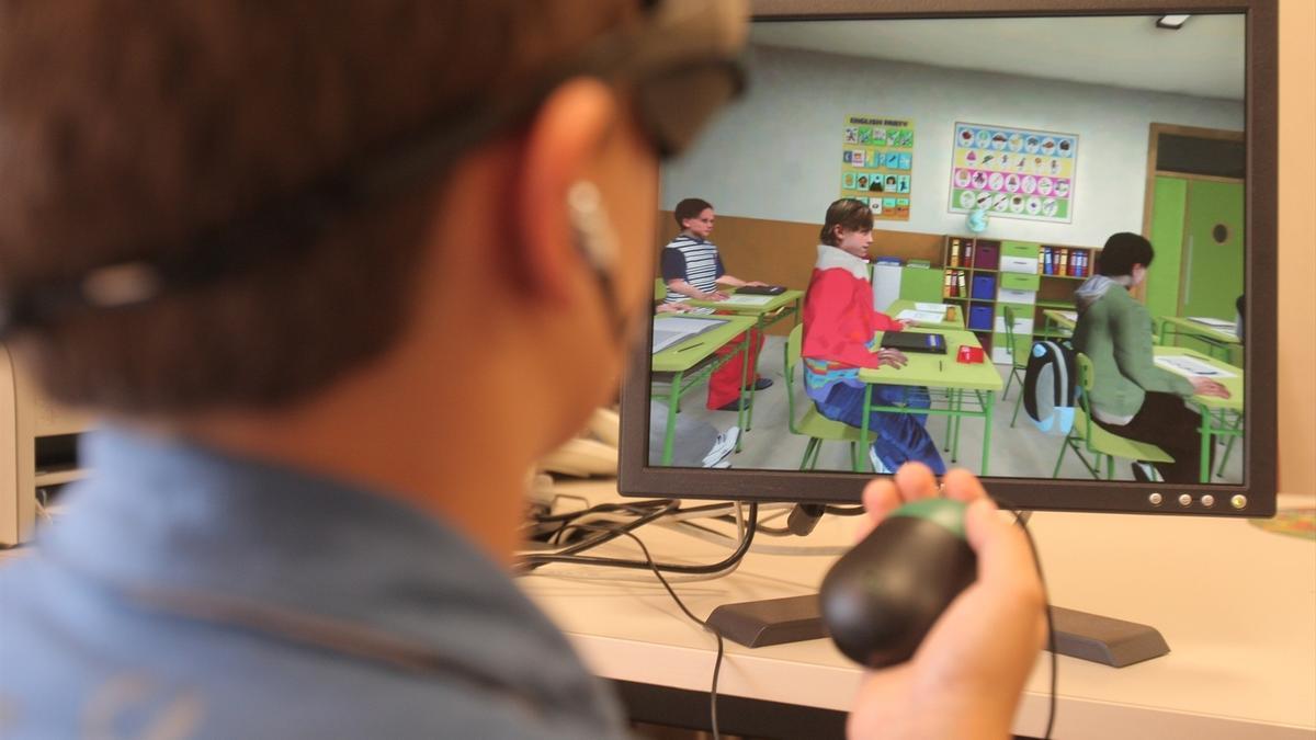Un niño realizando un test para detectar el TDAH en un imagen de archivo