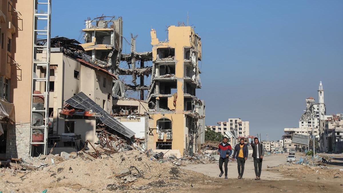 La ciudad de Gaza, capital de la Franja, durante la tregua.