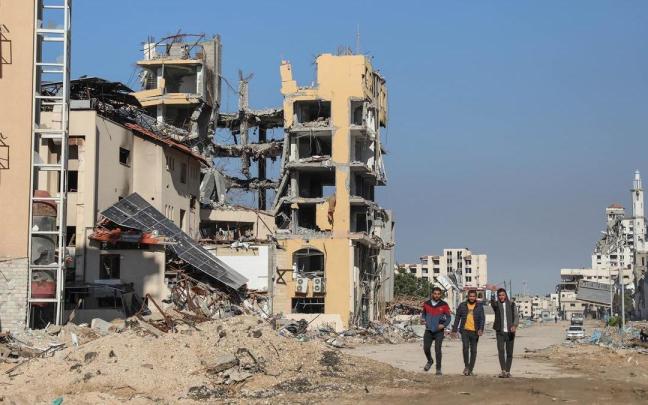 La ciudad de Gaza, capital de la Franja, durante la tregua.