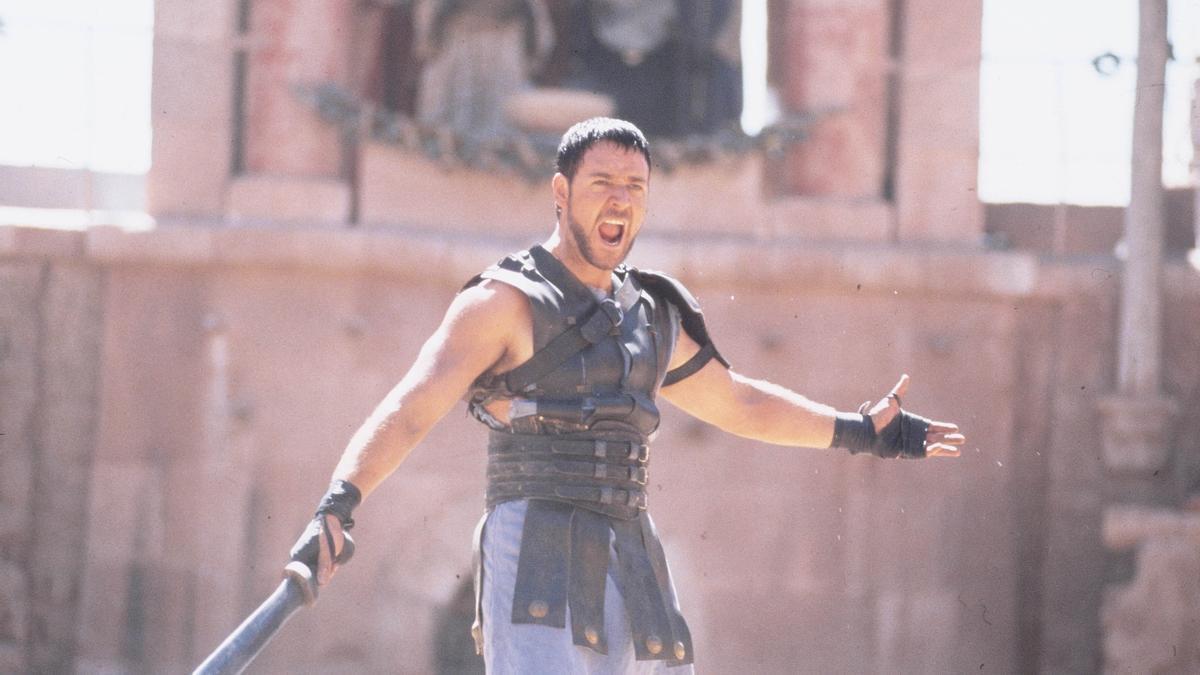 Russell Crowe, en 'Gladiator', de Ridley Scott.