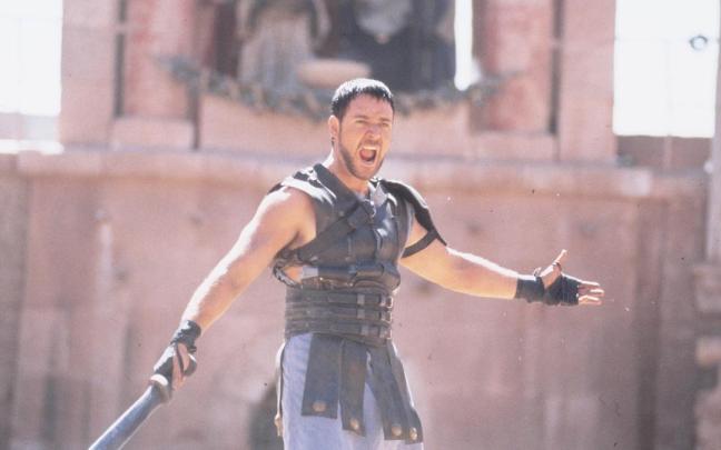 Russell Crowe, en 'Gladiator', de Ridley Scott.