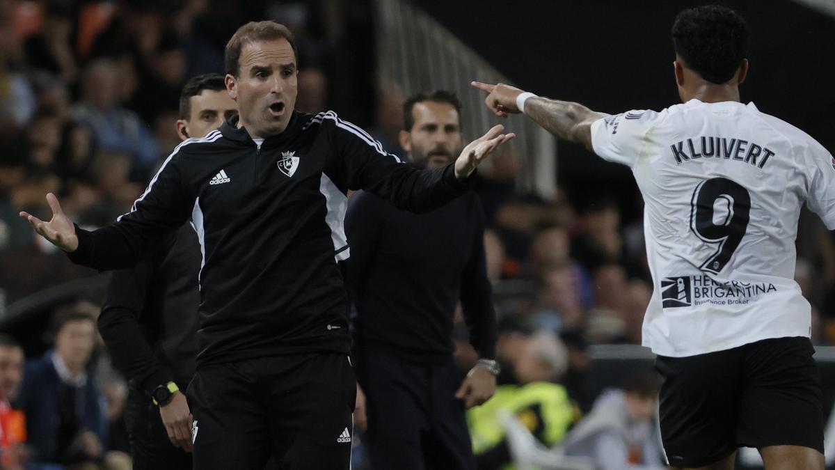 El técnico de Osasuna, Jagoba Arrasate