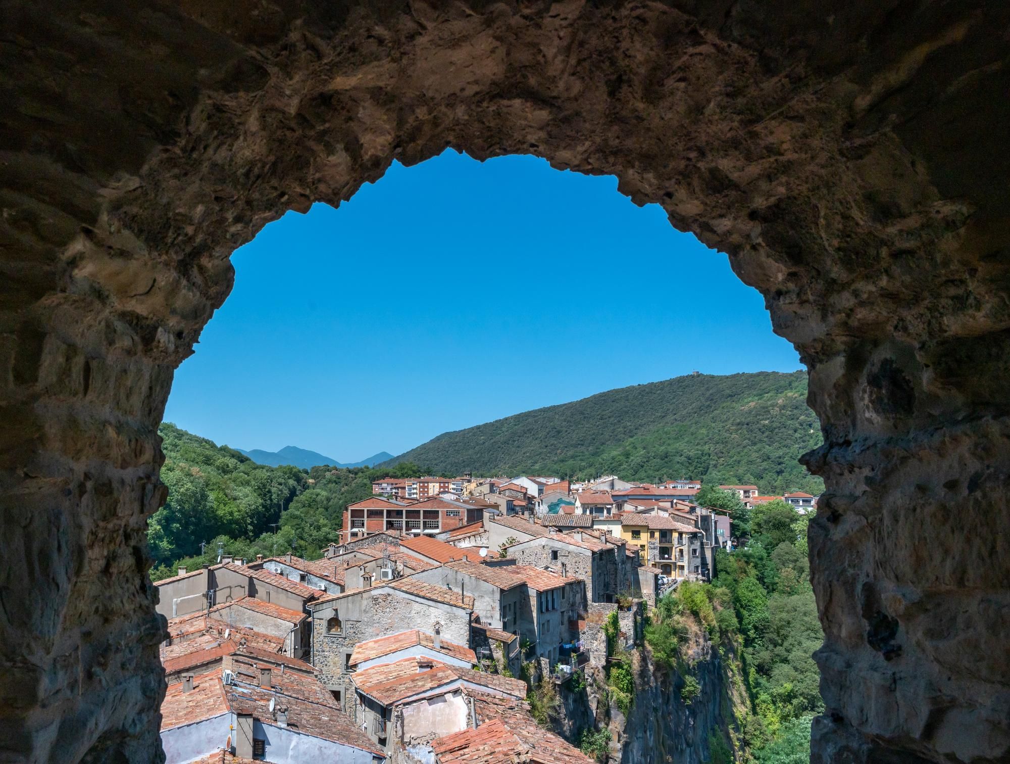 Vista de la localidad desde el campanario de la iglesia.