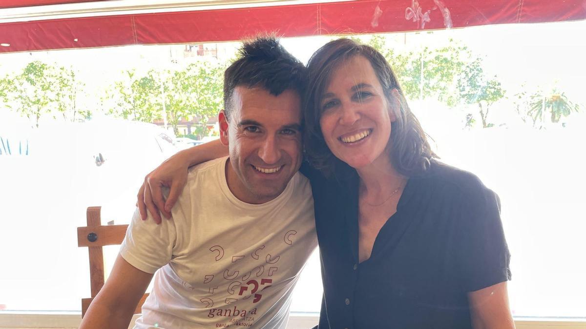 Biain con la compositora Arantzazu Calleja.