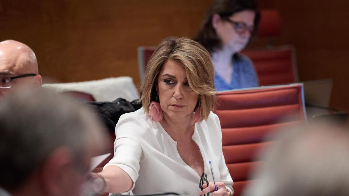 La senadora del PSOE y expresidenta andaluza, Susana Díaz.