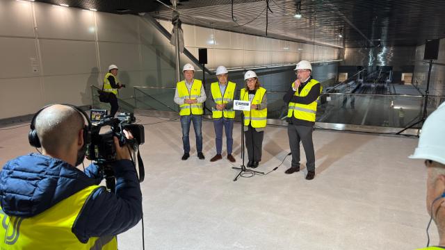 Visita a las obras de la nueva estación de Pasai Antxo