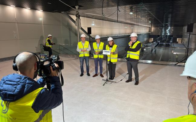 Visita a las obras de la nueva estación de Pasai Antxo