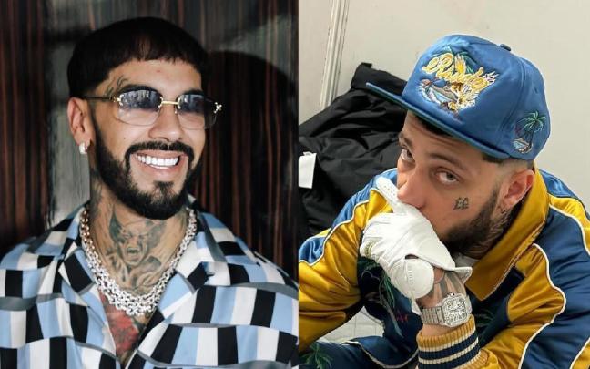 La Policía Nacional tuvo que intervenir para evitar problemas mayores entre los equipos de Anuel AA y JC Reyes.