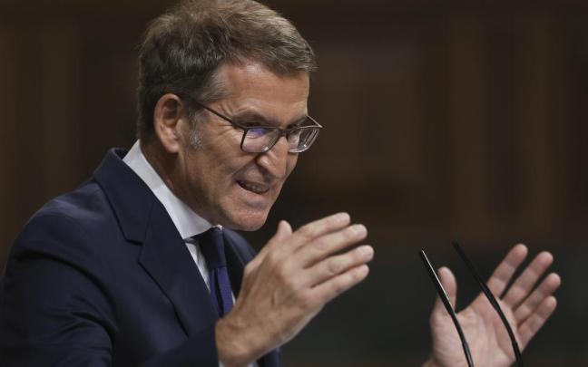 Feijóo interviene durabte su debate de investidura.