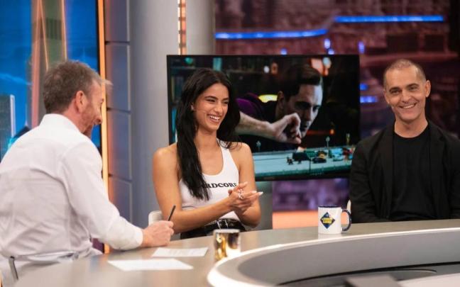 Pablo Motos, Begoña Vargas y Pedro Alonso en 'El Hormiguero'
