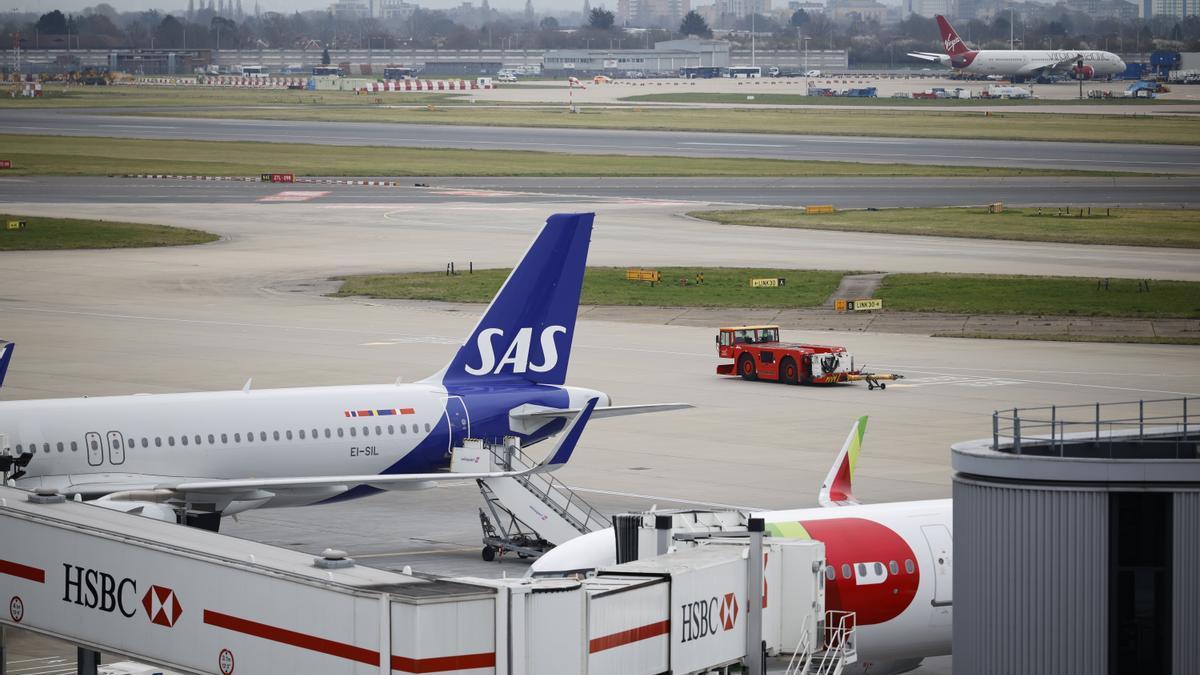 Imagen del aeropuerto de Heathrow este viernes 21 de marzo.