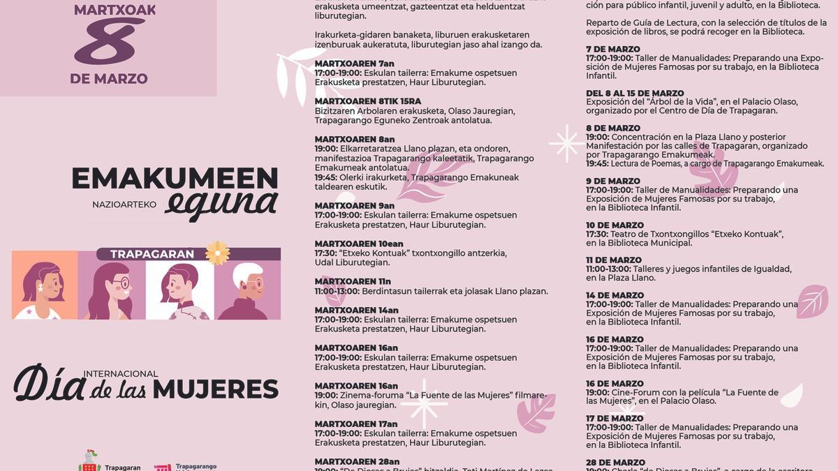 Cartel con la programación