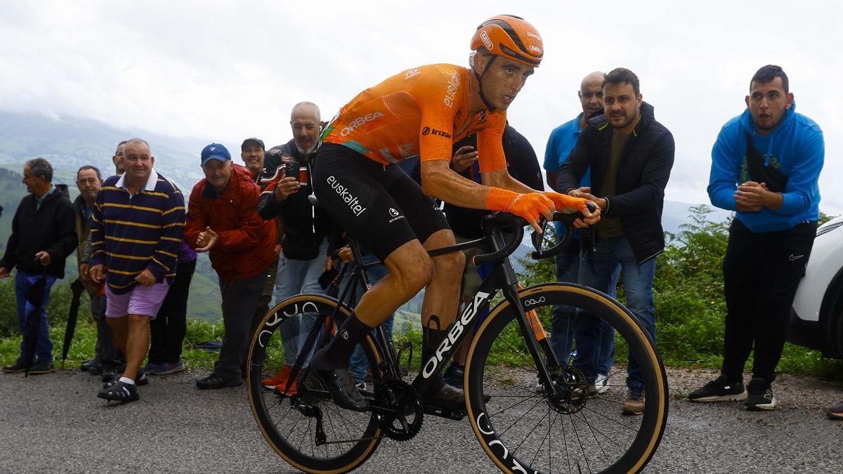 Xabier Isasa, durante la fuga camino de Santander.